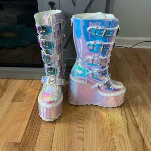 YRU shoes Dune Alien platform boots size 9 EUC